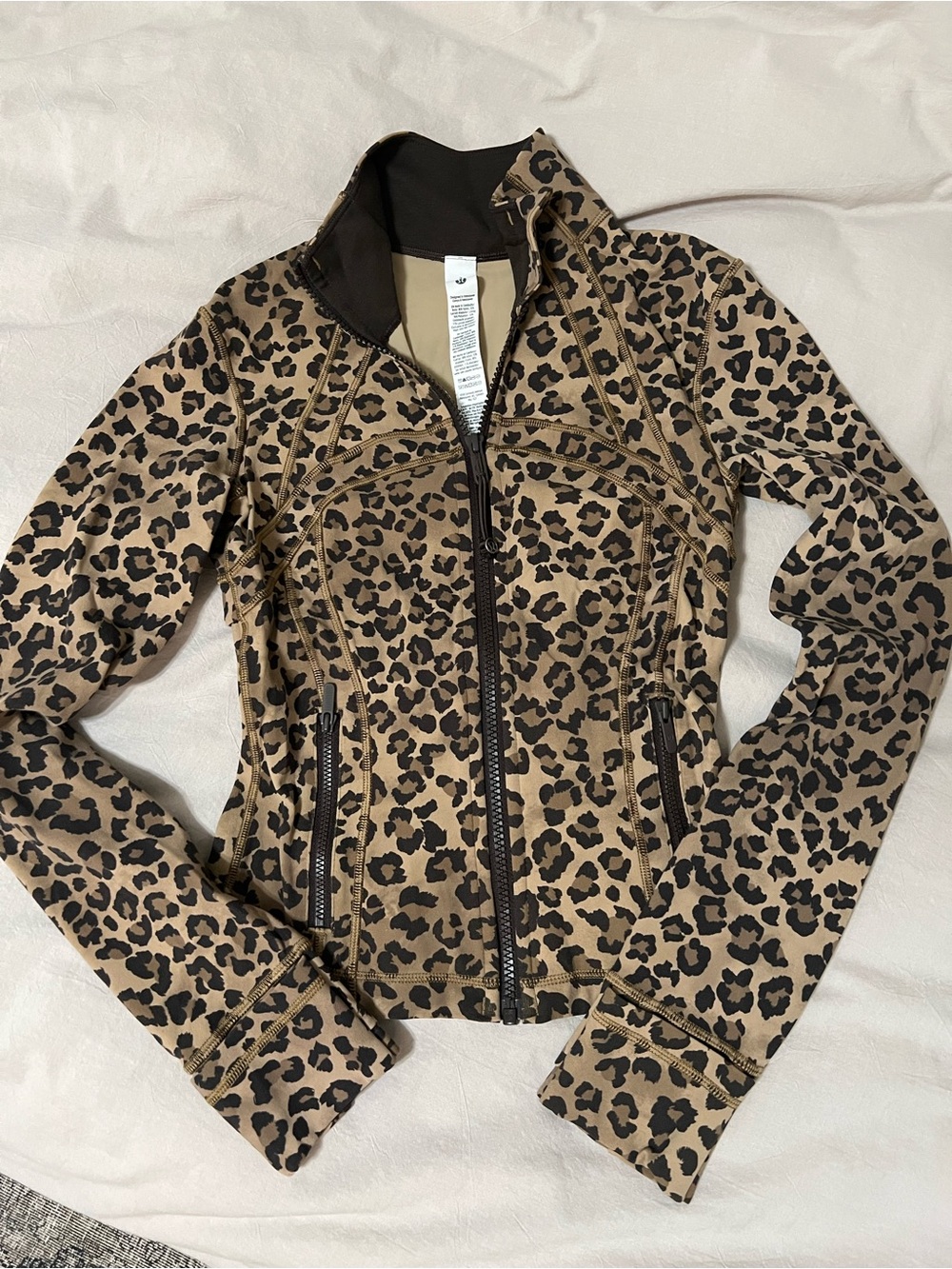 True Leopard Define Crop Jacket RARE
